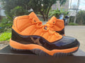 Air Jordan 11 Retro Orange & Black High-Top Sneakers
