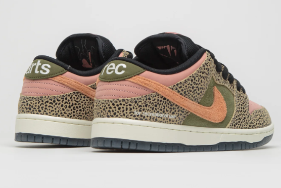 Nike SB x Arts-Rec Dunk Low Pro Leopard Print Sneakers