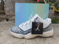 Air Jordan Low-Top Sneakers - White with Iridescent Snakeskin-Pattern Trim