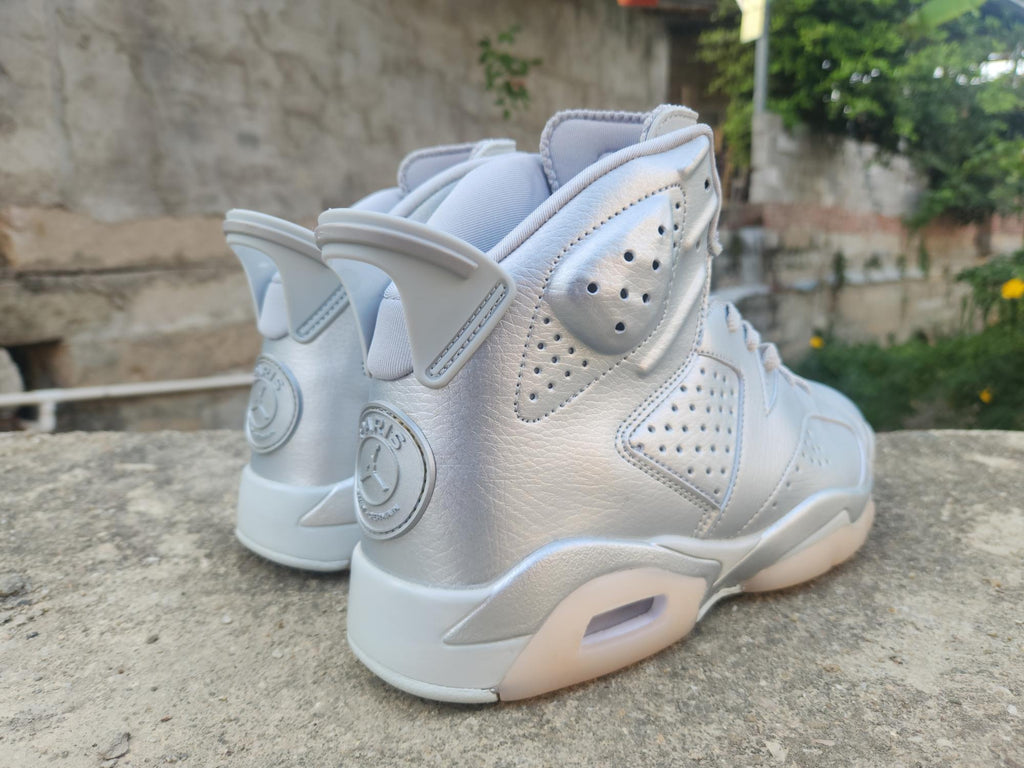 Air Jordan 6 Metallic Silver High-Top Sneakers