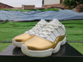 Air Jordan Low-Top Sneakers - White & Metallic Gold