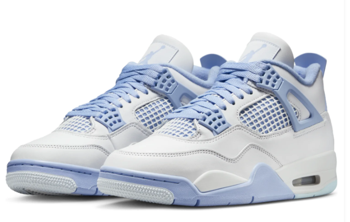 Air Jordan 4 Forget Me Not Women's White & Blue Sneakers