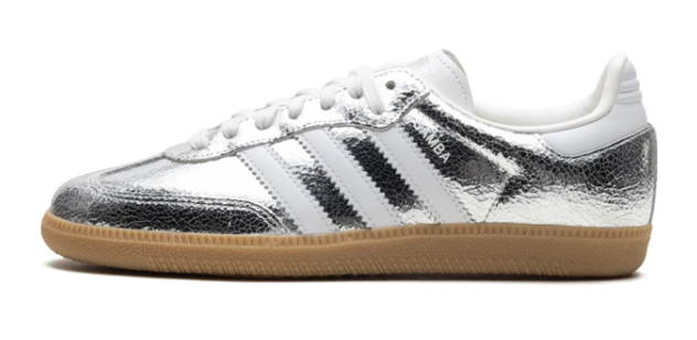 adidas Samba OG Women's Sneakers | Metallic Silver & White