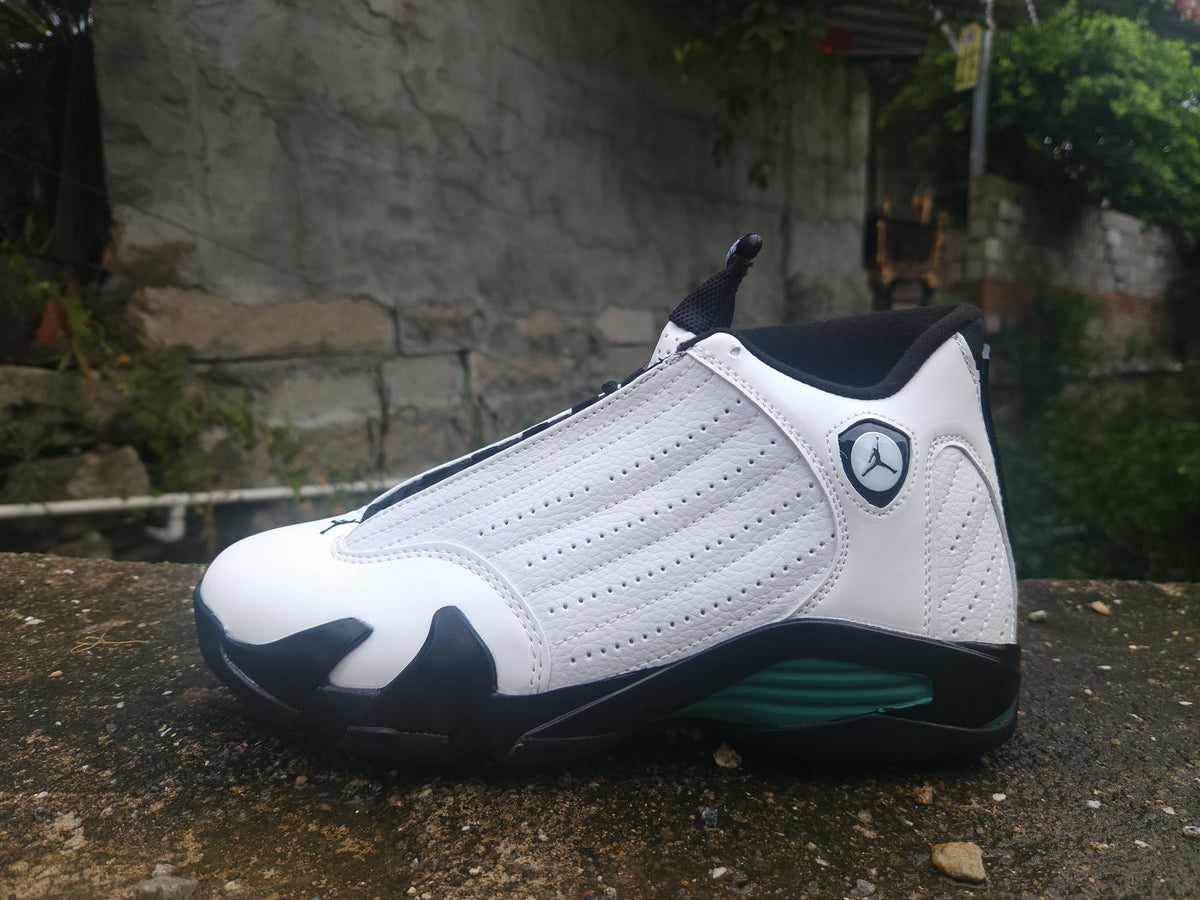 Air Jordan Retro Sneakers - White, Black & Green