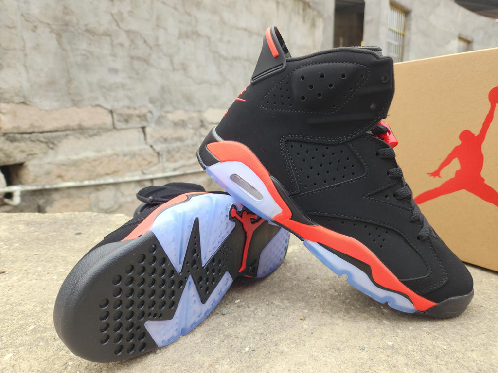 Air Jordan 6 Black & Red High-Top Sneakers