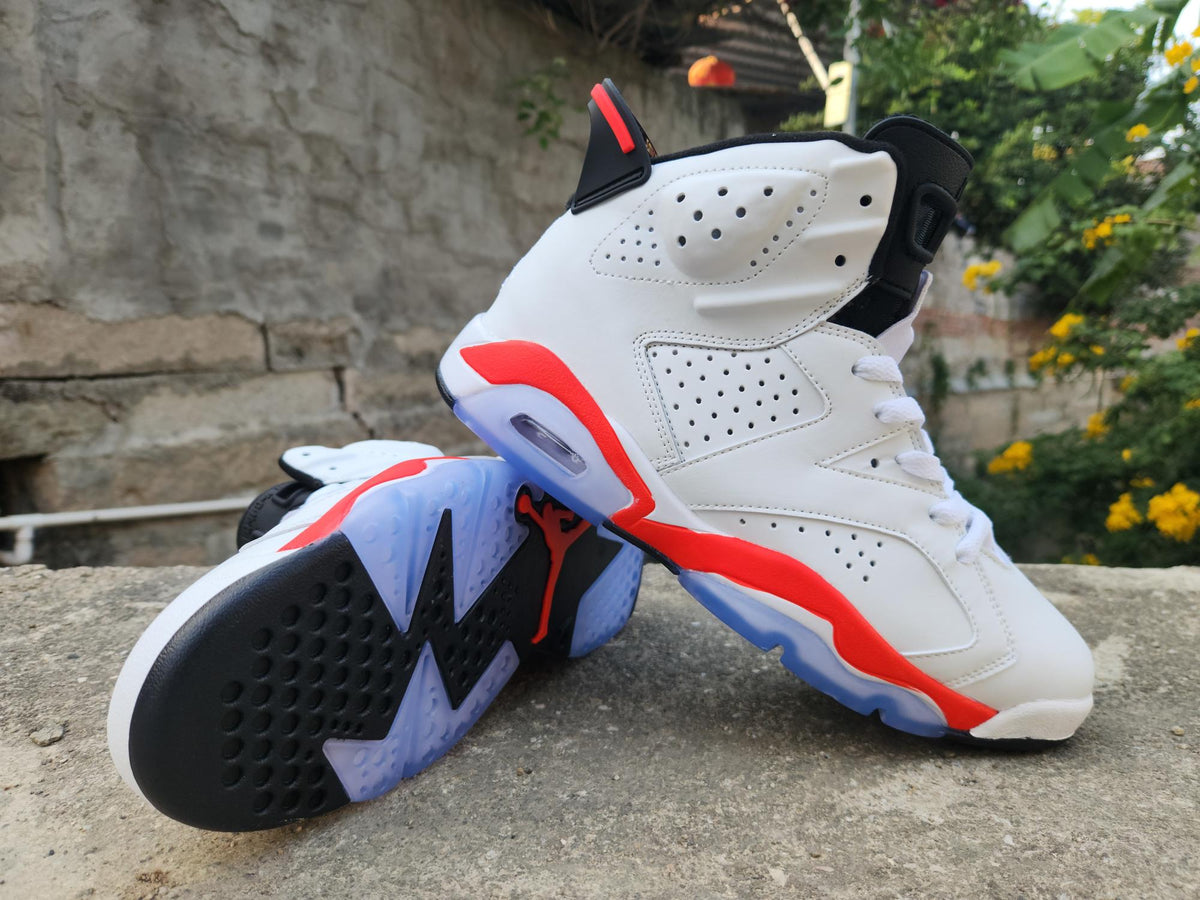 Air Jordan 6 Retro Men's White Infrared Black