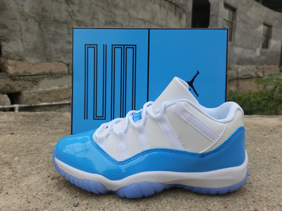 Air Jordan Low-Top Sneakers - White & Sky Blue