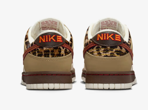 Nike Dunk Low Unisex Sneakers | Khaki, Cream & Burgundy