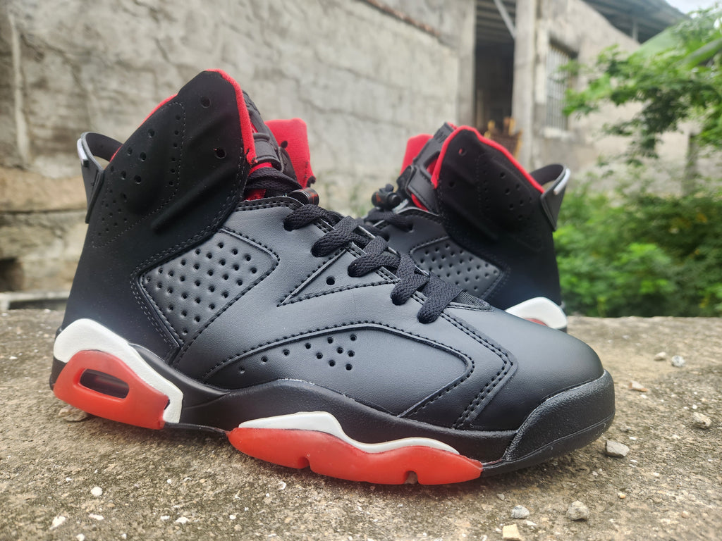 Air Jordan High-Top Sneakers - Black & Red