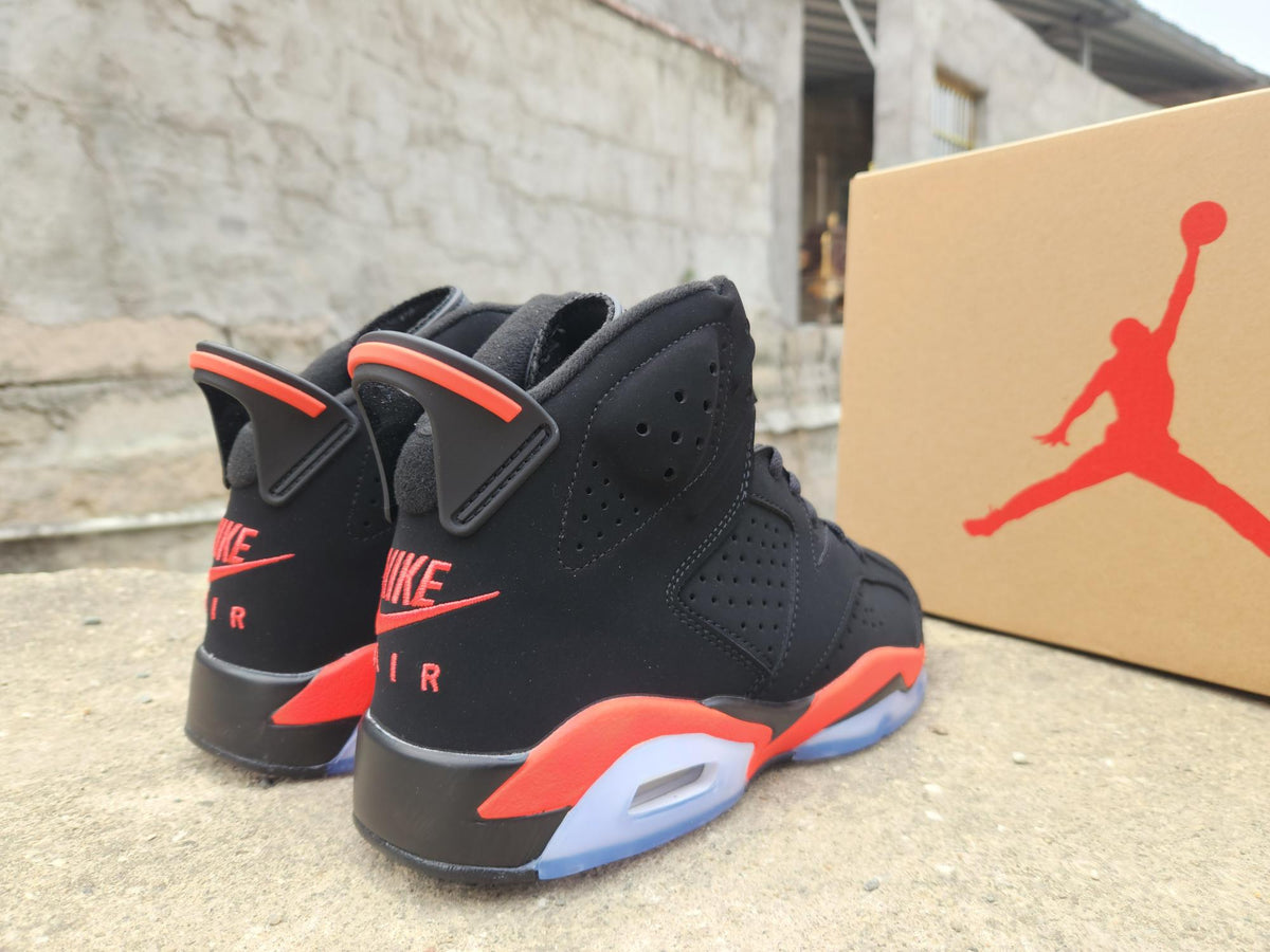 Air Jordan 6 Black & Red High-Top Sneakers