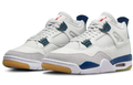 Nike SB x Air Jordan 4 White & Navy Sneakers