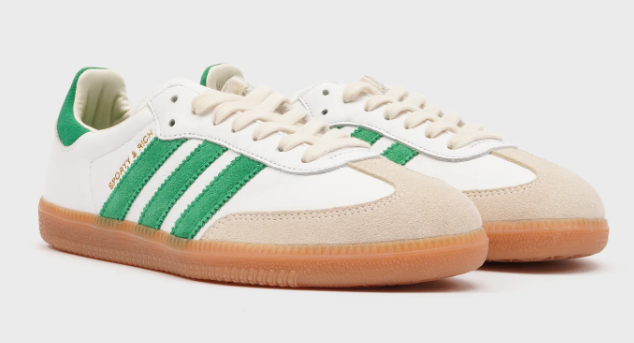 adidas Samba Sneakers | White & Jolly Green