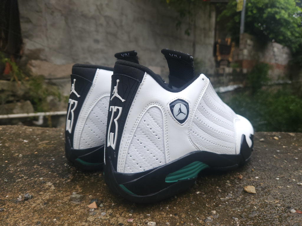Air Jordan Retro Sneakers - White, Black & Green