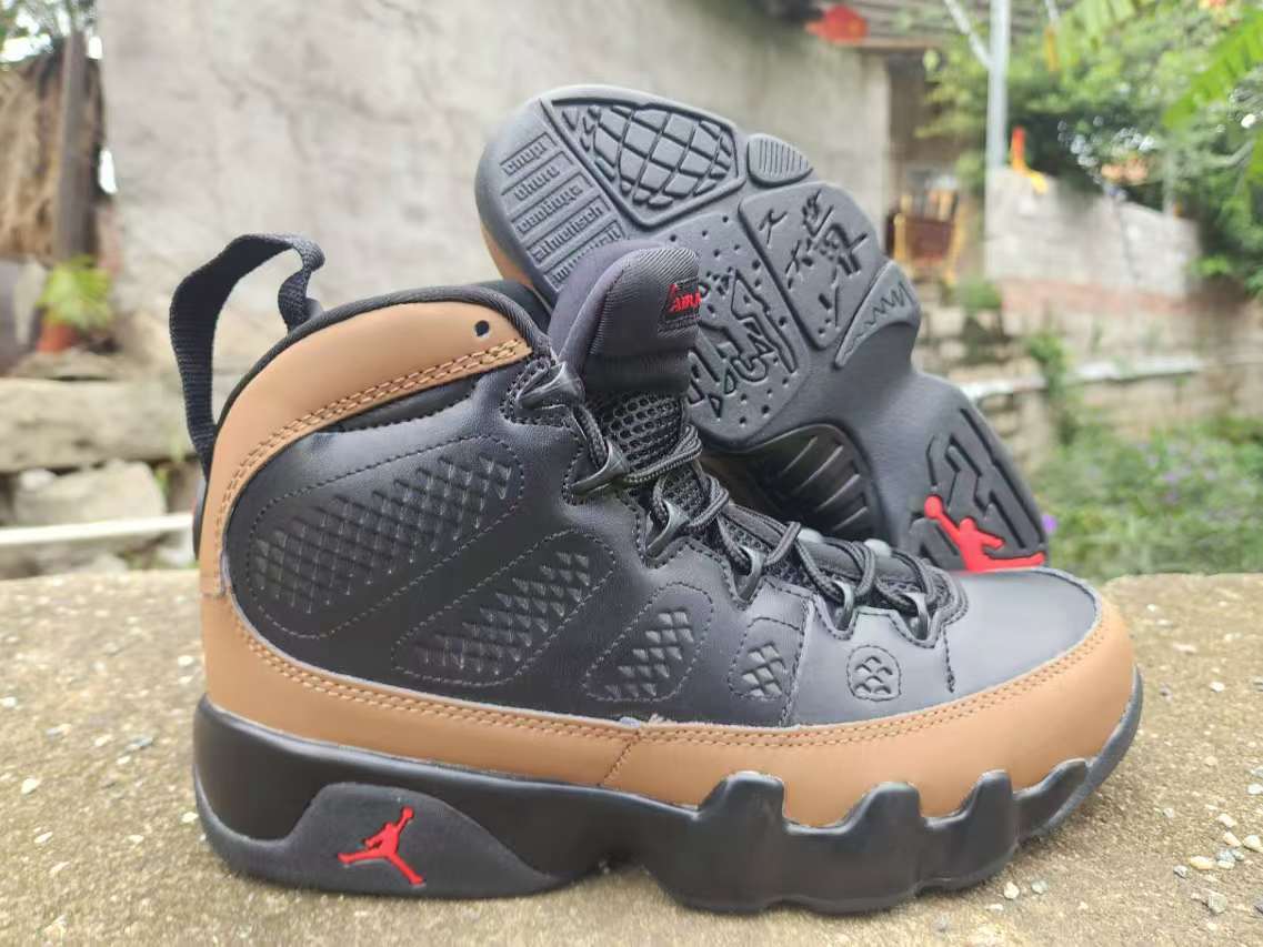 Air Jordan High-Top Sneakers - Black & Tan