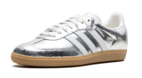 adidas Samba OG Women's Sneakers | Metallic Silver & White