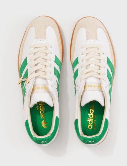 adidas Samba Sneakers | White & Jolly Green