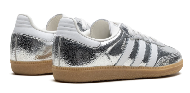 adidas Samba OG Women's Sneakers | Metallic Silver & White