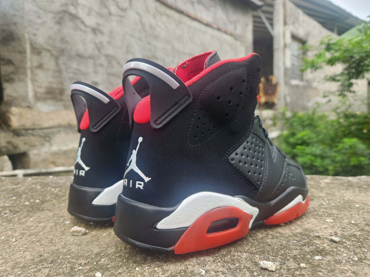 Air Jordan High-Top Sneakers - Black & Red