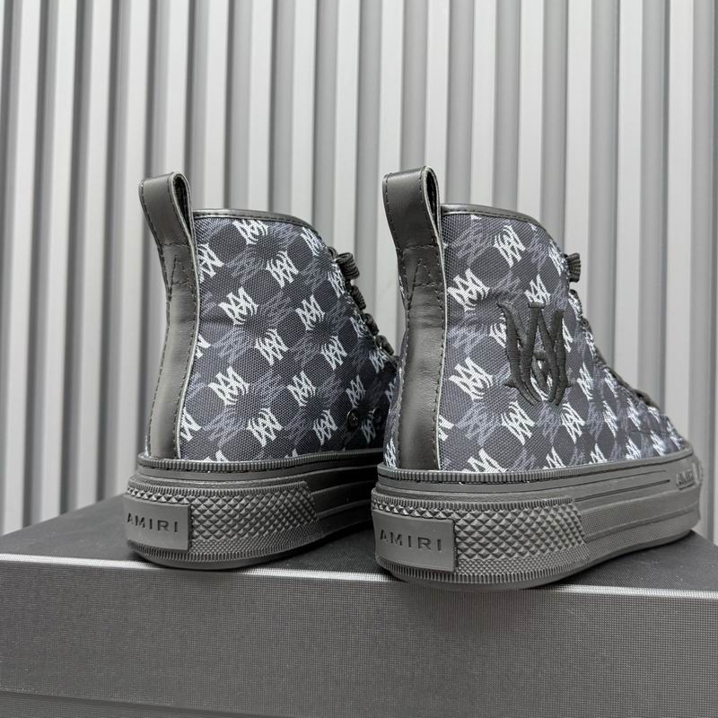 AMIRI Monogram High-Top Sneakers | Black & Grey