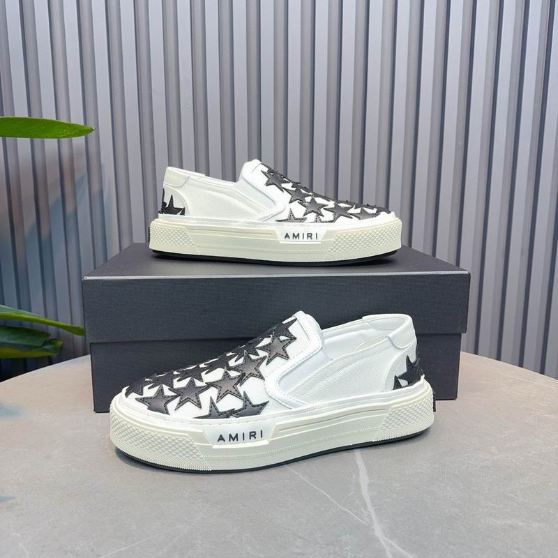 AMIRI White Star Slip-On Sneakers