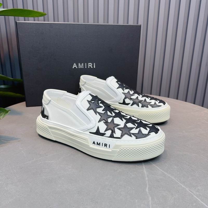 AMIRI White Star Slip-On Sneakers