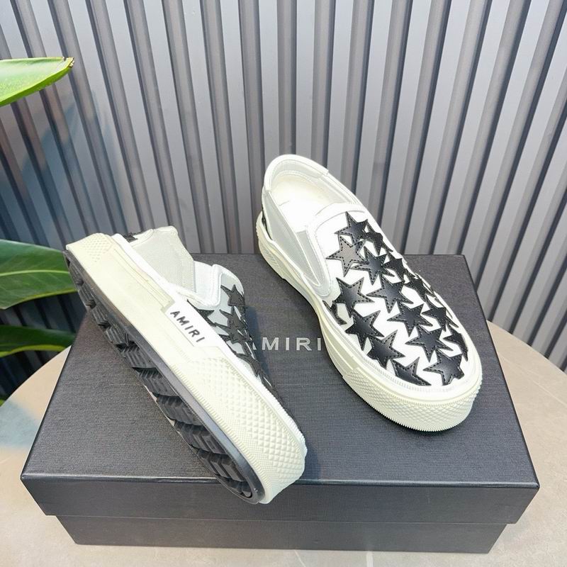 AMIRI White Star Slip-On Sneakers