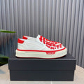 AMIRI White & Red Skeleton Slip-On Sneakers