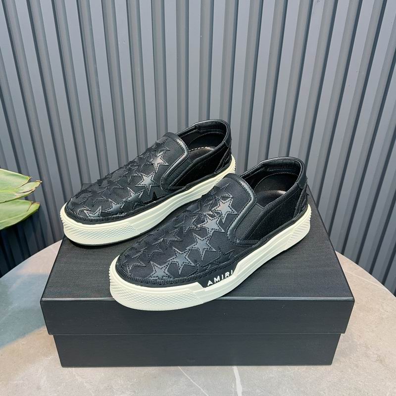 AMIRI Black Star Slip-On Sneakers