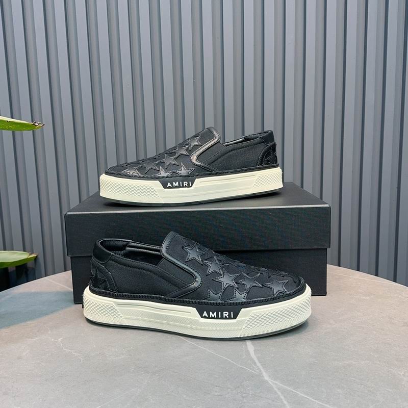 AMIRI Black Star Slip-On Sneakers