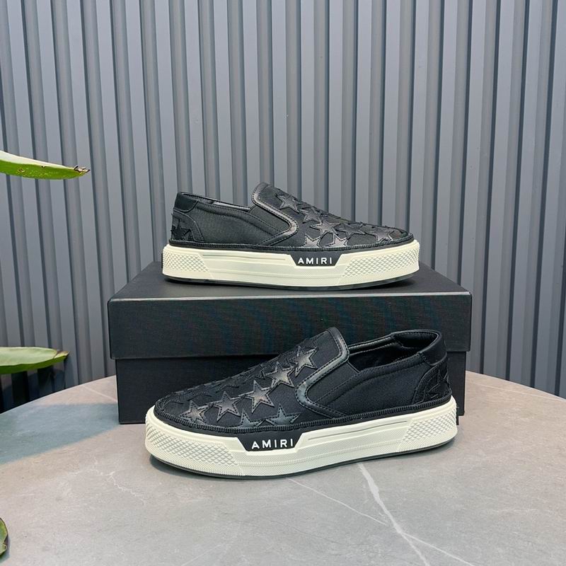 AMIRI Black Star Slip-On Sneakers