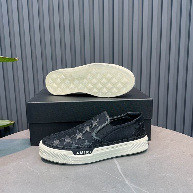 AMIRI Black Star Slip-On Sneakers