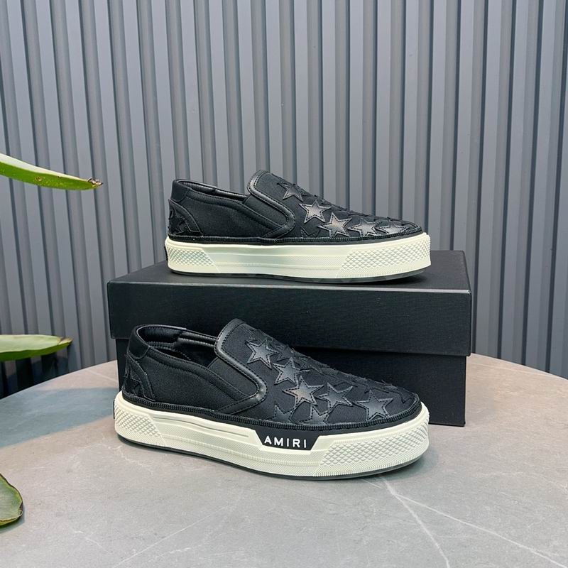 AMIRI Black Star Slip-On Sneakers