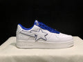 BAPE STA Low-Top Sneakers | White & Royal Blue