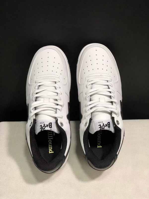 BAPE STA Low-Top Sneakers | White & Black