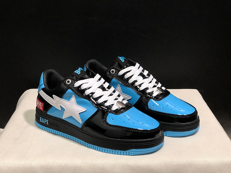 BAPE STA Low-Top Sneakers | Blue & Black