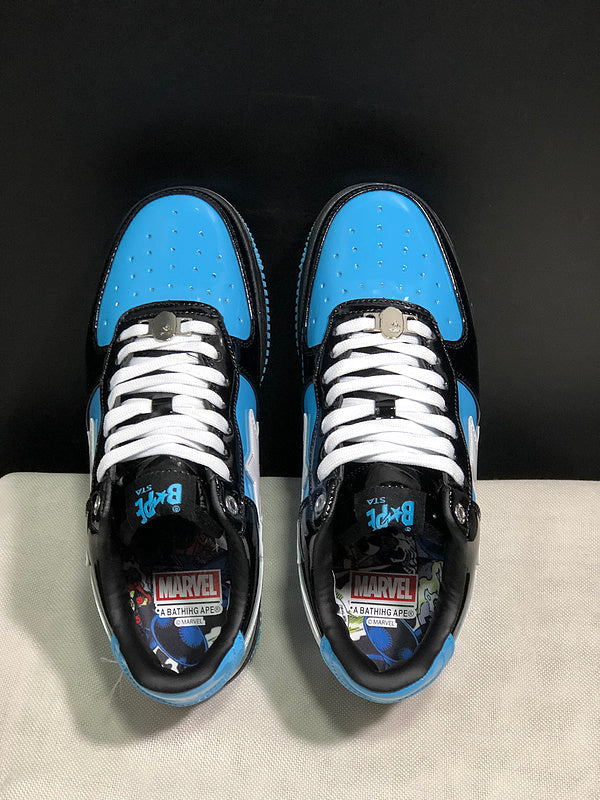 BAPE STA Low-Top Sneakers | Blue & Black