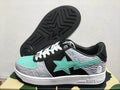 BAPE STA Low-Top Sneakers | Mint, Grey & Black