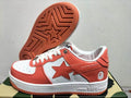 BAPE STA Low-Top Sneakers | Coral & White