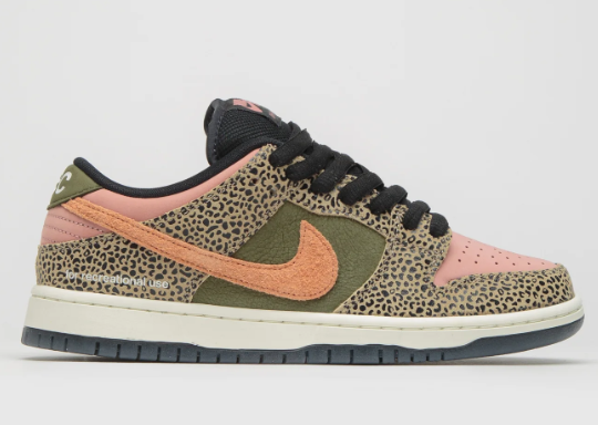 Nike SB x Arts-Rec Dunk Low Pro Leopard Print Sneakers