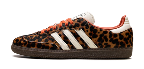 adidas Samba OG Women's Sneakers | Leopard, Cream & Orange
