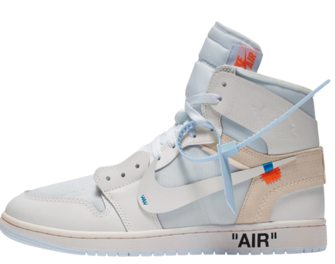 Air Jordan 1 Retro High Virgil Abloh Archive Alaska Sneakers