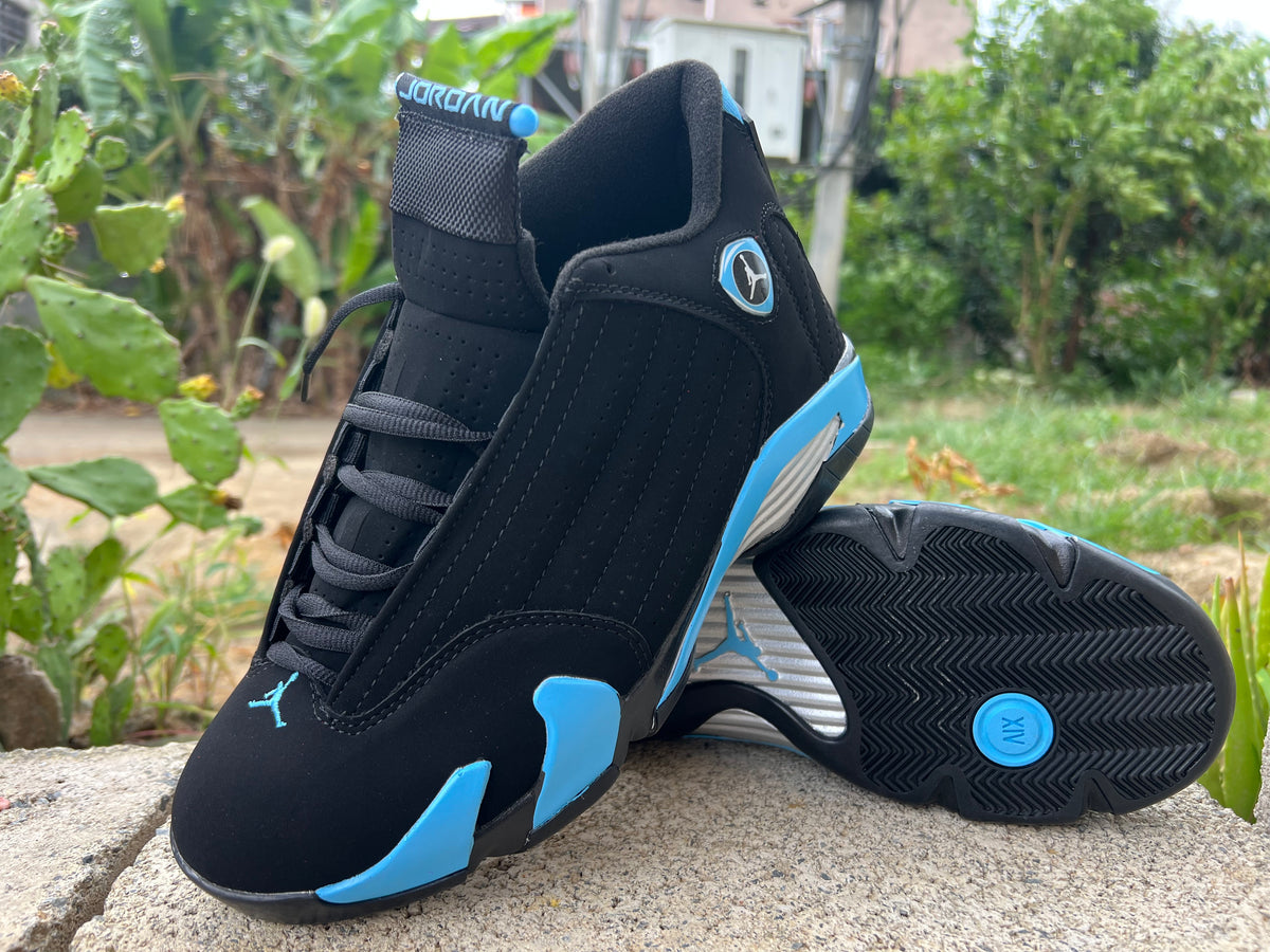 Air Jordan Retro Sneakers - Black & Bright Blue