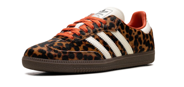 adidas Samba OG Women's Sneakers | Leopard, Cream & Orange
