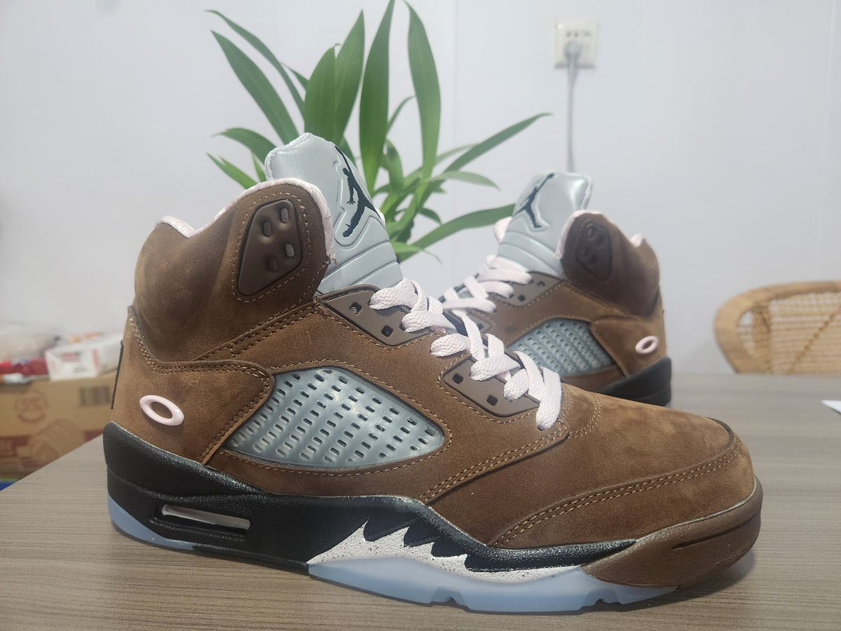 Air Jordan High-Top Sneakers - Brown & Black