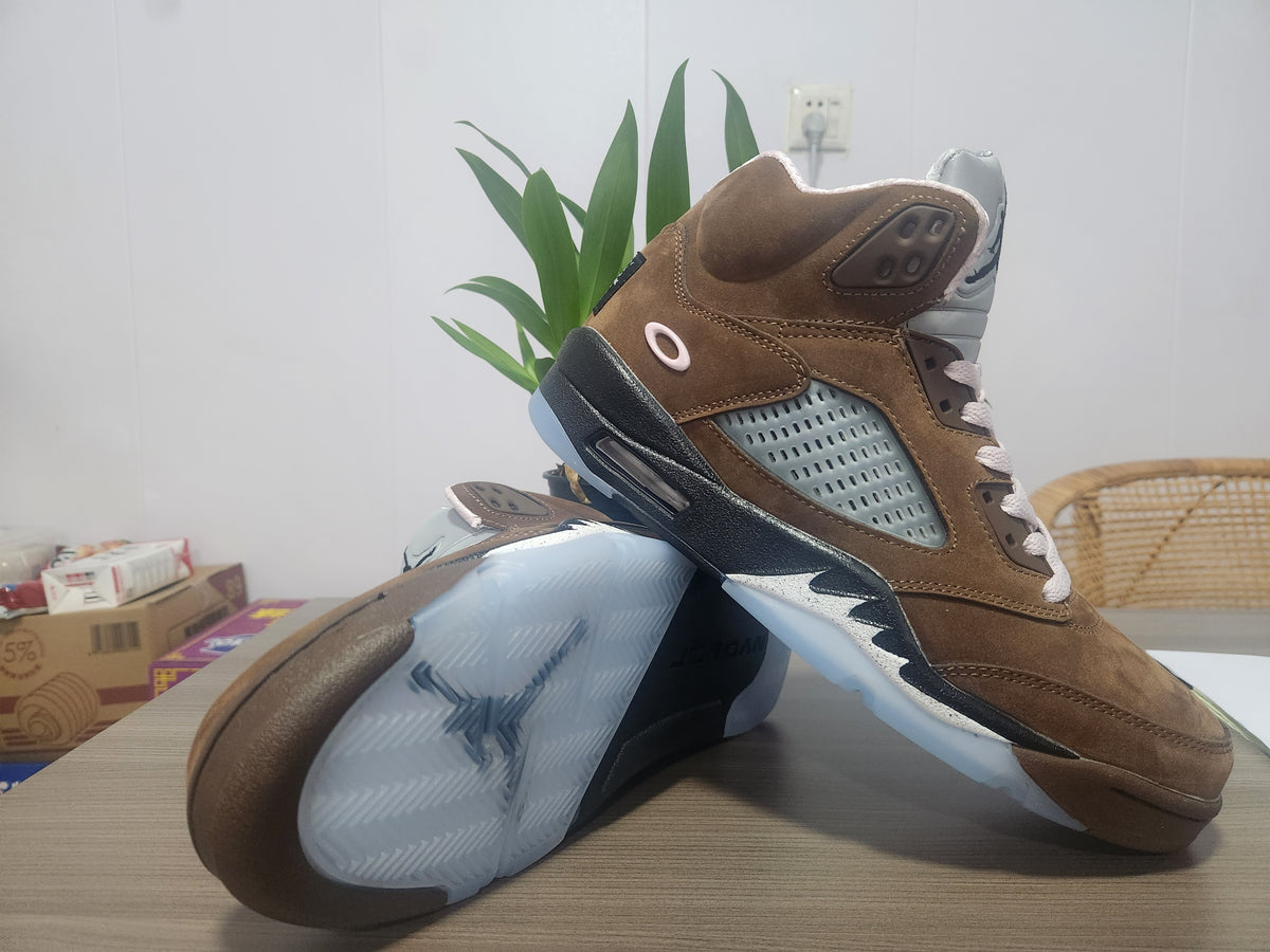Air Jordan High-Top Sneakers - Brown & Black